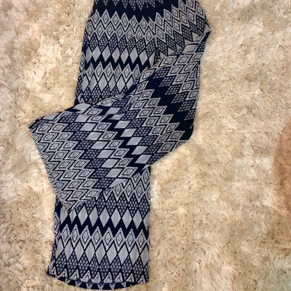 Palazzo Patterned Pants